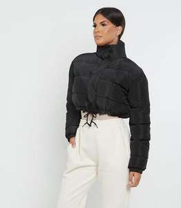 Veste courte matelassée pour femme, veste d'hiver rembourrée - Product Image 4