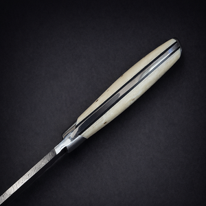 DSK-DSH-1003 - มีดเหล็กดามัสกัสระดับพรีเมียมพร้อมด้ามจับทำจากกระดูกขัดเงา – ผลิตด้วยมือในประเทศปากีสถาน - Product Image 4