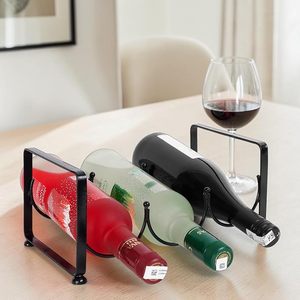 Moderno Soporte Metálico para Copas de Vino, Capacidad para 5-9 Copas, Diseño Minimalista, 11.5 Pulgadas de Largo, Mueble para el Hogar - Product Image 1
