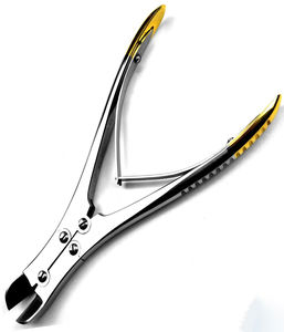 Nuevas Pinzas para Cortar Huesos BRITTON de 18.5 cm, Anguladas Manualmente, de Acero Inoxidable Alemán, Certificadas CE Clase I, Instrumentos Ortopédicos - Product Image 1