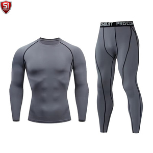 Ensemble Rash Guard Respirant et Écologique à Compression, Manches Longues, Imprimé, Combinaison MMA, Tenue d'Entraînement de Grappling pour la Gym - Product Image 5