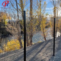 Panneau de clôture en treillis soudé galvanisé 3D, cadre métallique, clôture en treillis métallique incurvé 3D pour jardins, aéroports, maisons résidentielles