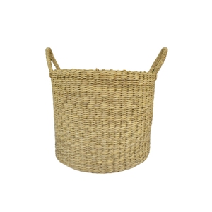 Hand-woven Seagrass Water Hyacinth Baskets Eco-friendly storage solutions for apparel toys decor. - Product Image 4
