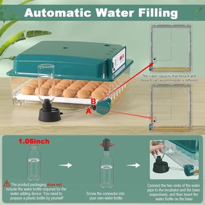 Incubatrice per 36 Uova con 4 Modalità Automatiche e Funzione di Rotazione, per la Schiusa delle Uova di Gallina - Product Image 4