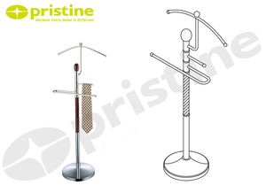 Porte-vêtements design moderne Valet Stand pour la maison chambre à coucher salon ou entrepôt meubles polyvalents - Product Image 5