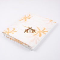 Collection de Luxe en Gros : Tissu Moderne en Coton Imprimé Palmiers Personnalisé pour Robes d'Été – Tissu Doux et Sacs Écoresponsables
