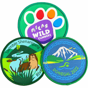 Écussons personnalisés ronds brodés en tissu, thermocollants ou à coudre, pour uniformes et vêtements, vente en gros OEM en vrac - Product Image 4