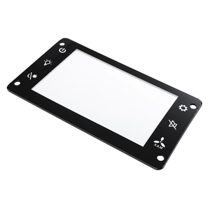 Cristal de cubierta con revestimiento antihuellas AF GLS-AF personalizado para pantalla táctil IP65, fácil de limpiar, marco metálico plano, montaje en superficie - Product Image 2