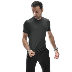 <b>Men's</b> <b>Black</b> Crew Neck T-<b>Shirt</b> Short Sleeve <b>Slim</b> <b>Fit</b> Casual Sportswear Lightweight Breathable Everyday Cotton Blend <b>Shirt</b> Tees - Product Image 3
