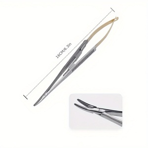 Castroviejo Micro Needle Suture Holders 16CM/6.3in Precision Castroviejo Micro Suture <b>Drivers</b> for Corneal Microsurgery Procedure - Product Image 1