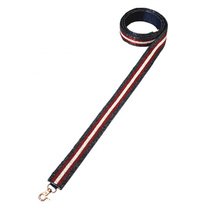 Correa de Bolso Deportiva de Algodón con Rayas Negras y Doradas, Hecha a Mano, con Cuentas, Accesorio de Moda para el Día del Partido, Personalizable - Product Image 5