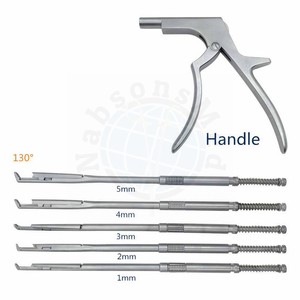 Ensemble de Rongeurs Kerrison Manuels en Acier Inoxydable, Instruments Orthopédiques Vétérinaires, Rongeur de Laminectomie Rotateur, Certifié CE Classe I - Product Image 2