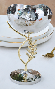 Cuenco para dulces con base, soporte para adornos, plato decorativo para dulces para mesa, sala de estar, regalos - Product Image 5