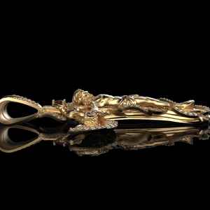 Pendentif Croix de Jésus en Moissanite VVS Plaqué Or, Breloque Religieuse en Argent 925 pour Bijoux Chrétiens Fins, Pendentifs et Breloques - Product Image 2