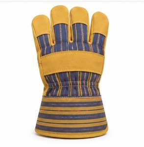 Gants de rigger canadiens en cuir lisse, durables, respirants, flexibles, antidérapants, résistants à la chaleur, avec manchette renforcée, personnalisables - Product Image 2