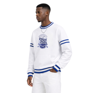 Suéter de Fraternidad Griega Phi Beta Sigma con Cresta Blanca en Chenilla, Diseño Clásico en Chenilla, Comodidad y Estilo Premium - Product Image 3