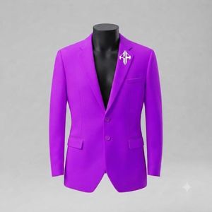 Traje de Pantalón y Chaqueta de Terciopelo Estilo Italiano para Hombre, Antiarrugas, Transpirable, Cierre de Botones, Diseño Plano Frontal, Viscosa/Poliéster - Product Image 6