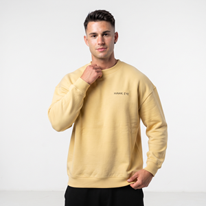 Sudadera Extra Grande para Hombre con Logotipo Personalizado, Algodón Grueso, Hombros Caídos, Estilo Casual Urbano, Suministro OEM ODM - Product Image 4