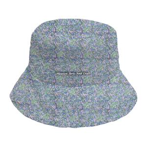 Sombrero de cubo acolchado hecho a mano de moda para mujer, adolescente, para exteriores, con estampado a mano, de algodón, para carnaval, sombrero de cubo acolchado de alta calidad - Product Image 1