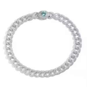 Joyería de Eslabones Cubanos de Moissanita de Alto Brillo con un Atractivo Premium para la Moda Urbana Hip Hop - Product Image 1