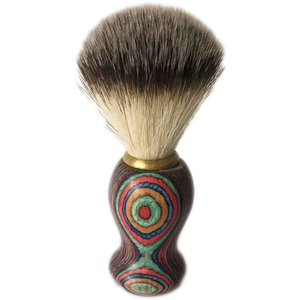 Nouvelle Brosse à Raser au Design Original avec Manche en Bois Coloré, Brosse à Raser Professionnelle de Haute Qualité en Poils Synthétiques, Soin de la Barbe pour Hommes, OEM - Product Image 4