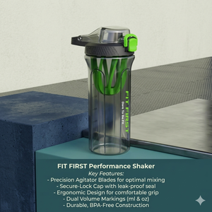 Gym <b>Shaker</b> <b>Bottle</b> for Protein & Smoothies | Durable Plastic <b>Shaker</b> <b>Bottle</b> with Secure Lock Lid & Easy Carry Design - Product Image 3