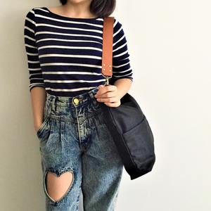 Sac fourre-tout en cuir et toile, couleur unie, broderie, imperméable, style vintage, grande capacité, sac à main de voyage et de shopping, durable - Product Image 3