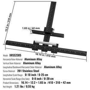 อุปกรณ์จับยึดตู้อลูมิเนียมอัลลอยด์ แบบปรับได้ สำหรับงานเฟอร์นิเจอร์ พร้อมอุปกรณ์เจาะรูตรงกลางสำหรับติดตั้งมือจับ - Product Image 3