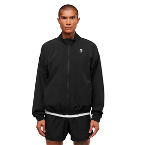 Chaqueta Deportiva Negra para Hombre, Corte Regular, Cierre Completo, Ropa Deportiva para Entrenamiento, Gimnasio, Running, Ropa Casual Activa - Product Image 1