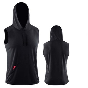 Sudadera Deportiva de Verano sin Mangas con Cierre de Cremallera, 100% Algodón Teñido Liso - Product Image 3