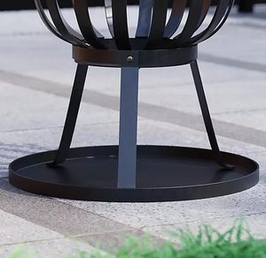 Modern Steel Outdoor <b>Fire</b> <b>Pit</b> <b>Table</b> with Ash Pan Bioethanol Fuel Portable Freestanding - Product Image 4