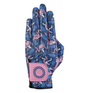 Pink PU Leather Golf <b>Glove</b> for Women Left Hand Breathable Sublimation Print Sports <b>Glove</b> Non-Slip <b>Gloves</b> - Product Image 6
