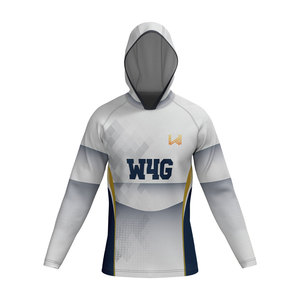 Maillot de basketball personnalisé à capuche imprimé par sublimation, respirant, anti-humidité, séchage rapide, 100 % polyester - Product Image 4