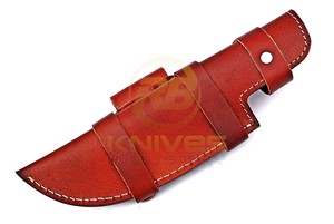 Funda de cinturón de cuero genuino hecha a mano para cuchillo, soporte multiusos, funda para cuchillo de hoja fija de caza, estuche de transporte EDC para la cintura - Product Image 3
