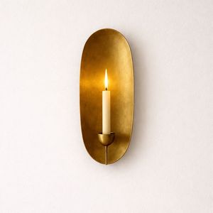Aplique de Pared con Espejo de Latón Vintage, Marco Metálico Hecho a Mano, Diseño Elegante y Reflectante, Luz Cálida, Decoración para el Hogar - Product Image 6