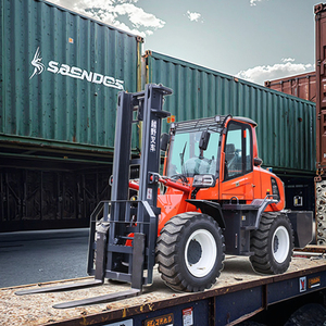 משלוח חינם חדש 3-<span class=keywords><strong>6ton</strong></span> מלגזות 4 גלגל כונן שני/שלושה שלב תורן שטח קשה מלגזה טלסקופי - Product Image 2