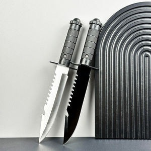 Couteau de survie et de chasse en acier inoxydable à lame fixe, manche en plastique avec étui en cuir, garantie de 3 ans, service OEM - Product Image 5