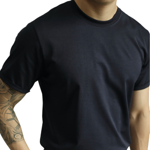 เสื้อยืดผู้ชายไซส์ใหญ่ สีขาว แฟชั่นฤดูร้อน แขนสั้น ทรงลำลอง ผ้าบาง น้ำหนัก 220 กรัม ผ้าถัก ปักลายตัวอักษร - Product Image 4