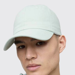 Unisex Light Green 6-Panel Cotton Baseball <b>Cap</b> Fitted Casual Solid Color Adult Hat Four Seasons Wear - Product Image 1