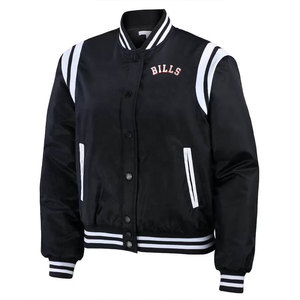 Chaqueta de Béisbol de Satén para Mujer, Estilo Urbano, Resistente al Viento, Transpirable y Ecológica, para Otoño - Product Image 2