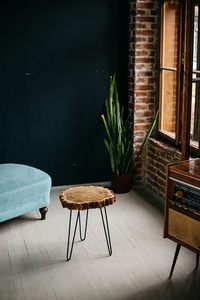 Handmade Live Edge Wooden <b>Side</b> <b>Table</b> with Hairpin Metal Legs <b>Rustic</b> Tree Slice End <b>Table</b> Natural Wood Coffee <b>Table</b> for Living - Product Image 3