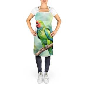 African Ringneck Parrot Large Multicolor Kitchen <b>Apron</b> Unisex Adult Women Men's Cooking Baking Crafts <b>Gardening</b> Server - Product Image 2
