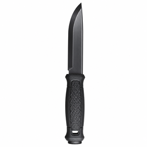 Cuchillos Negros de Hoja Fija para Exteriores con Borde Plateado Oscuro, Textura de Diamante, Empuñadura Ergonómica y Funda Protectora Negra para Camping - Product Image 4