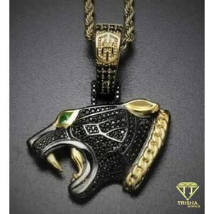 Colgante de Joyería con Diseño de Animal, Acabado de Laboratorio de Alto Brillo y Estilo Hip Hop de Lujo para Streetwear - Product Image 3