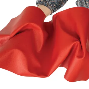 Cuir véritable de qualité supérieure à grain rouge, idéal pour la création de sacs à main, de chaussures et de portefeuilles exquis avec des designs de fabrication haut de gamme. - Product Image 1
