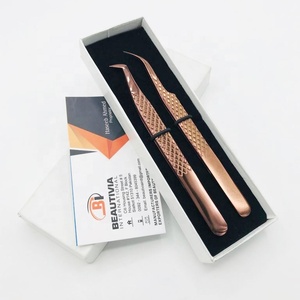 แหนบต่อขนตาปลอมสแตนเลสเพื่อความสวยระดับมืออาชีพสั่งทำฉลากส่วนตัวได้ - Product Image 2