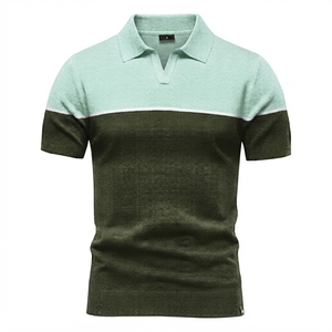 Chemises Polo à Manches Courtes 100% Coton Fabriquées Professionnellement Tissu Respirant Écologique Chemises Polo Personnalisables pour Hommes - Product Image 3