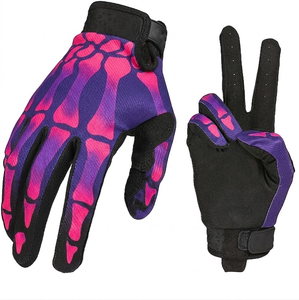 Nouveaux gants de motocross unisexes personnalisés pour l'été, coupe-vent, écran tactile, doigts entiers, polyester de qualité supérieure, antidérapants pour vélo - Product Image 1