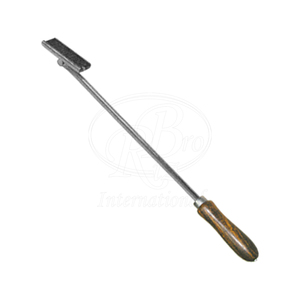 Fresa Dental Equina Universal de 20 Pulgadas de Acero Inoxidable con Mango de Madera, Cabezal Articulado y Cuchilla de Raspado Extraíble - Product Image 3