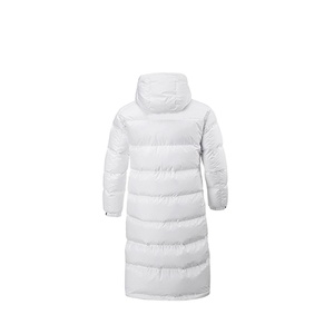 ROLEIN SPORTS Ladies Long <b>Quilted</b> Winter Jacket Fur Trim Hood Full Sleeves Zipper Closure Solid Color Polyester/Cotton Shell - Product Image 1